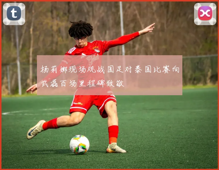 杨莉娜现场观战国足对泰国比赛向武磊百场里程碑致敬